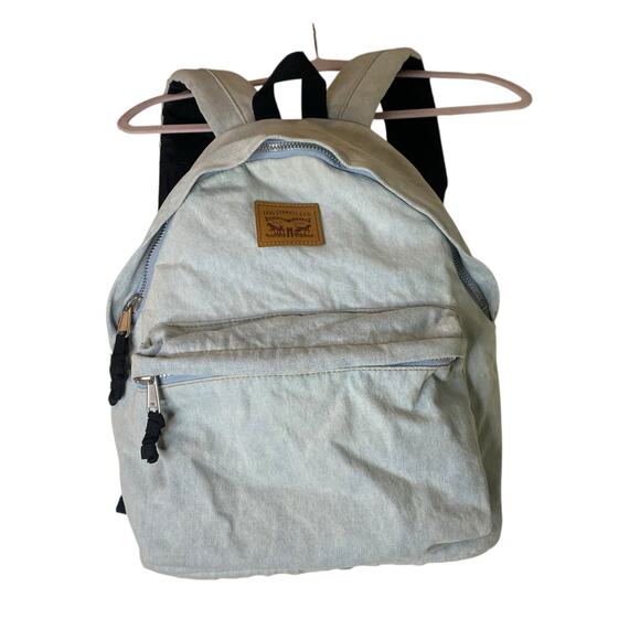 Levi's Backpack - Unisex Stone Washed Denim with 13-inch Laptop Sleeve - Picture 3 of 16